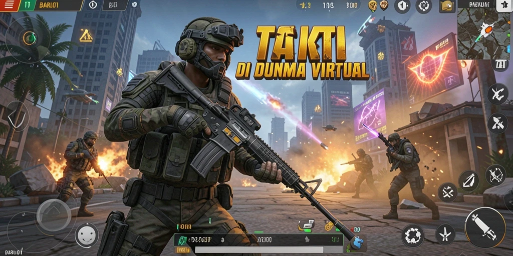 Tampilan seru dari gameplay BARU01 dengan aksi tembak-menembak yang mendebarkan.