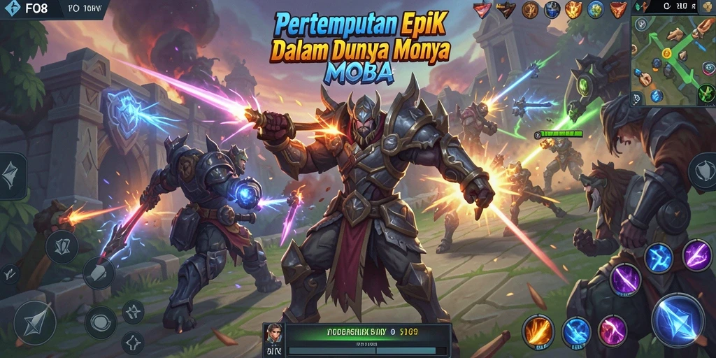Screenshot menampilkan aksi seru dalam pertempuran tim di FO8.