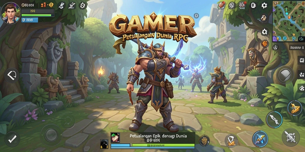 Tangkapan layar menunjukkan momen mendebarkan dalam gameplay RPG.
