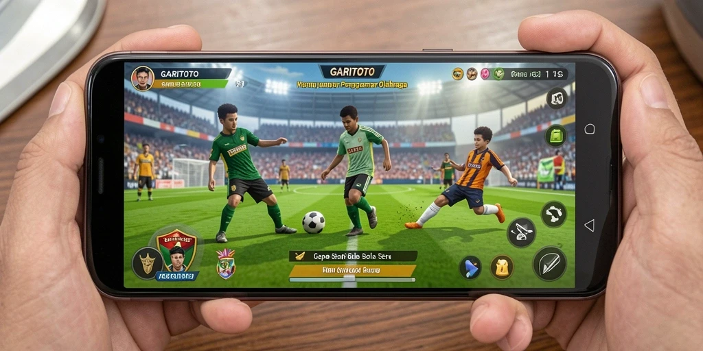 Tampilan menarik dari gameplay GARITOTO dengan aksi sepak bola yang dinamis.