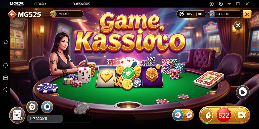 Tangkapan layar MG525 menampilkan gameplay Kasino yang mengasyikkan dan interaktif.