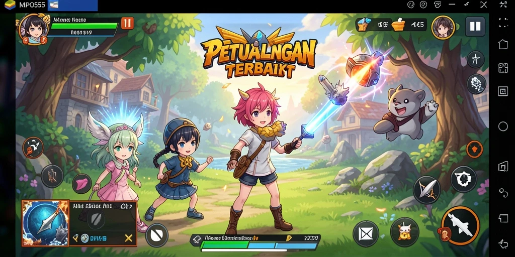 Gameplay MPO555 yang menarik dengan karakter Anime yang menawan.