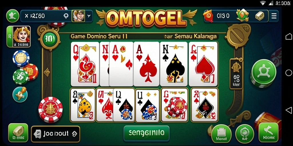 Gameplay seru domino dengan tampilan yang menarik di OMTOGEL.