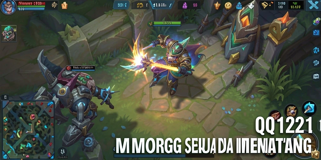 Gameplay seru dan menantang dalam QQ1221 MMORPG.