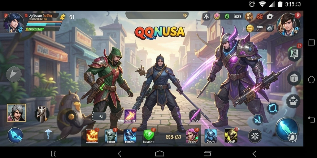Tampilan antarmuka modern dan fungsional dari QQNUSA.