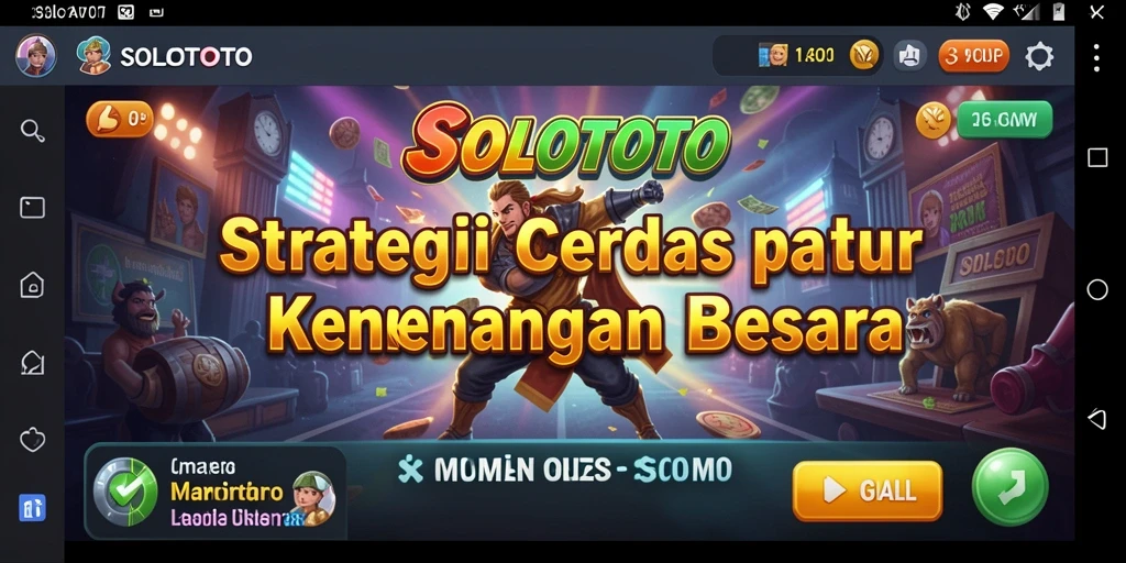 Tangkapan layar SOLOTOTO menunjukkan aksi mendebarkan dalam strategi bermain.