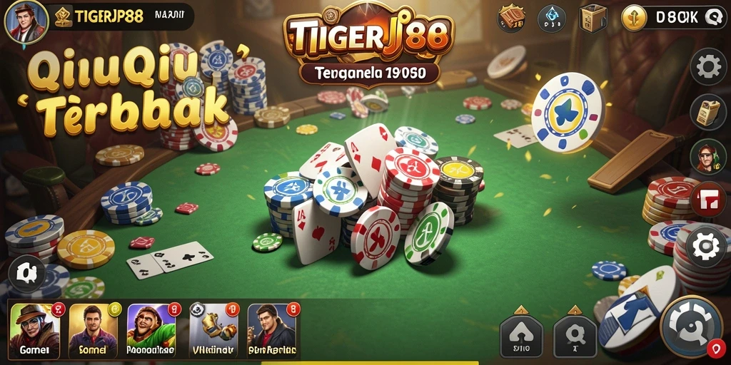 Screenshot utama TIGERJP88 menampilkan gameplay QiuQiu yang seru.